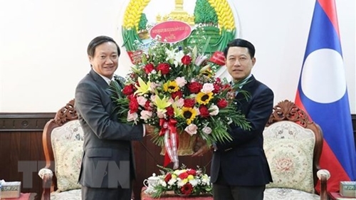 Đại sứ Việt Nam chúc Tết cổ truyền Boun Pi May năm 2023 của Lào