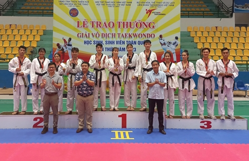 Các VĐV Taekwondo Huế giành vị trí thứ Ba toàn đoàn