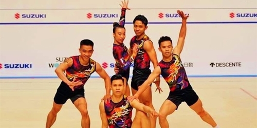 Đội tuyển aerobic Việt Nam giành 1 Huy chương Vàng tại Cúp thế giới ngay trước thềm SEA Games 32