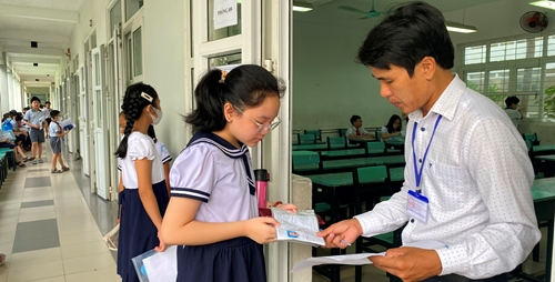 Trên 1 830 học sinh tham gia kỳ thi đánh giá năng lực vào Trường THCS Nguyễn Tri Phương