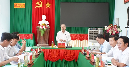 Phó Bí thư Thường trực Tỉnh uỷ Phan Ngọc Thọ làm việc với Đảng uỷ xã Phú Lương