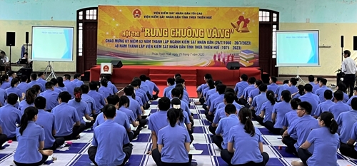 Hội thi Rung chuông vàng dành cho công chức Viện Kiểm sát nhân dân tỉnh