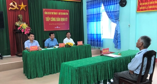 Bí thư Tỉnh uỷ Lê Trường Lưu tiếp công dân tại huyện Quảng Điền