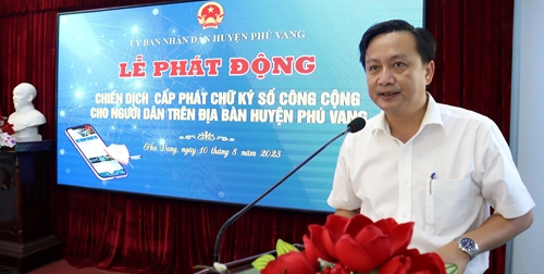 Phú Vang phát động chiến dịch cấp phát chữ ký số công cộng cho người dân