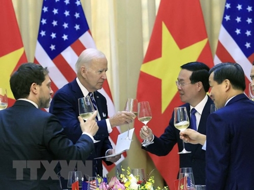Chủ tịch nước Võ Văn Thưởng chủ trì chiêu đãi Tổng thống Joe Biden