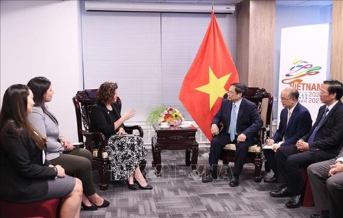 Thủ tướng Phạm Minh Chính tiếp một số doanh nghiệp hàng đầu của Hoa Kỳ