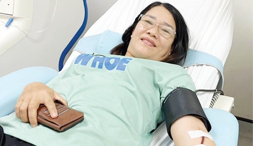 Nữ quân nhân 20 lần hiến máu tình nguyện