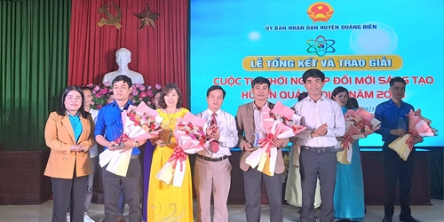 Quảng Điền trao giải cuộc thi Khởi nghiệp đổi mới sáng tạo năm 2023