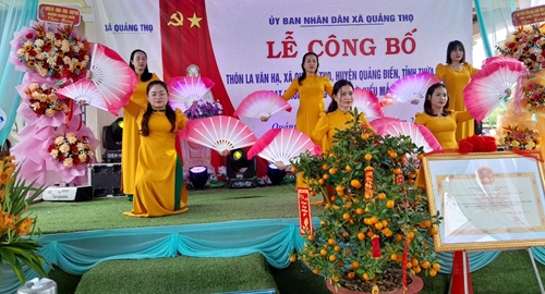 La Vân Hạ đạt chuẩn thôn nông thôn mới kiểu mẫu đầu tiên ở Quảng Điền