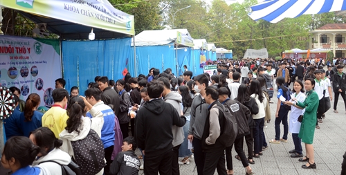 Hơn 700 học sinh tham gia trải nghiệm môi trường học tập tại Trường đại học Nông Lâm