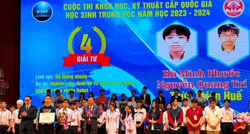 Học sinh Thừa Thiên Huế đoạt 3 giải tại Cuộc thi Khoa học, kỹ thuật cấp quốc gia