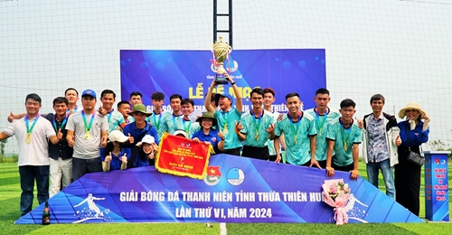 Phú Vang vô địch Giải bóng đá thanh niên tỉnh Thừa Thiên Huế lần thứ VI
