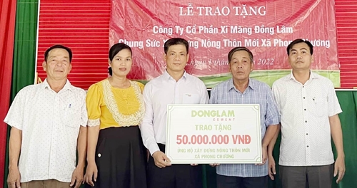 Đồng Lâm hỗ trợ cộng đồng, xây dựng nông thôn mới