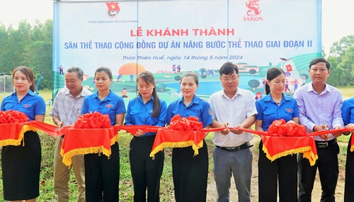 Khánh thành công trình thanh niên “sân thể thao cộng đồng” tại Phú Lộc