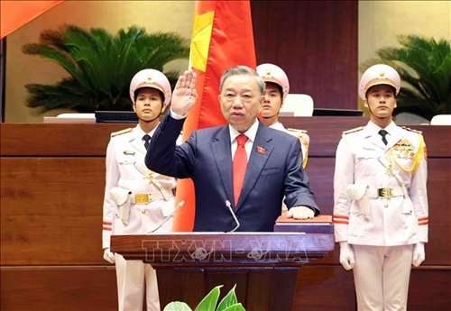 Chùm ảnh Chủ tịch nước Tô Lâm tuyên thệ