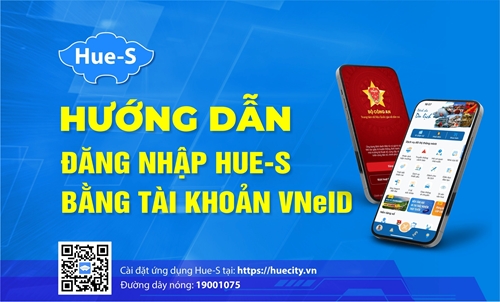 Chuyển đổi phương thức đăng nhập Hue-S bằng VNeID từ 30 5
