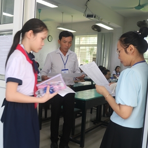 Trên 1 500 học sinh tham gia kỳ khảo sát, đánh giá năng lực vào Trường THCS Nguyễn Tri Phương