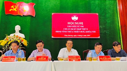 Tổ đại biểu số 6 HĐND tỉnh tiếp xúc cử tri Hương Thủy