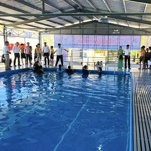 Thêm một bể bơi góp phần phòng chống tai nạn đuối nước ở Quảng Điền
