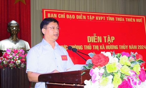 Khai mạc diễn tập khu vực phòng thủ thị xã Hương Thủy năm 2024