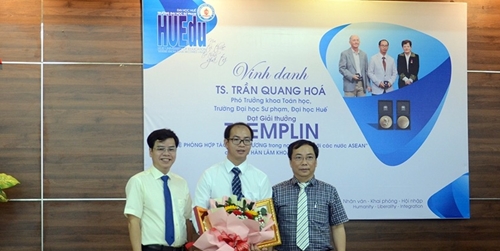 Honoring Dr Tran Quang Hoa, Recipient of the Tremplin Award from the French Academy of Sciences