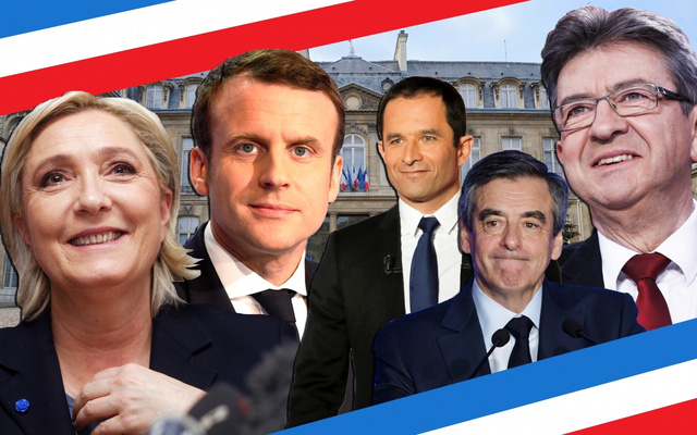 Các ứng viên triển vọng trong bầu cử tổng thống Pháp năm 2017 (Ảnh: New Statesman)