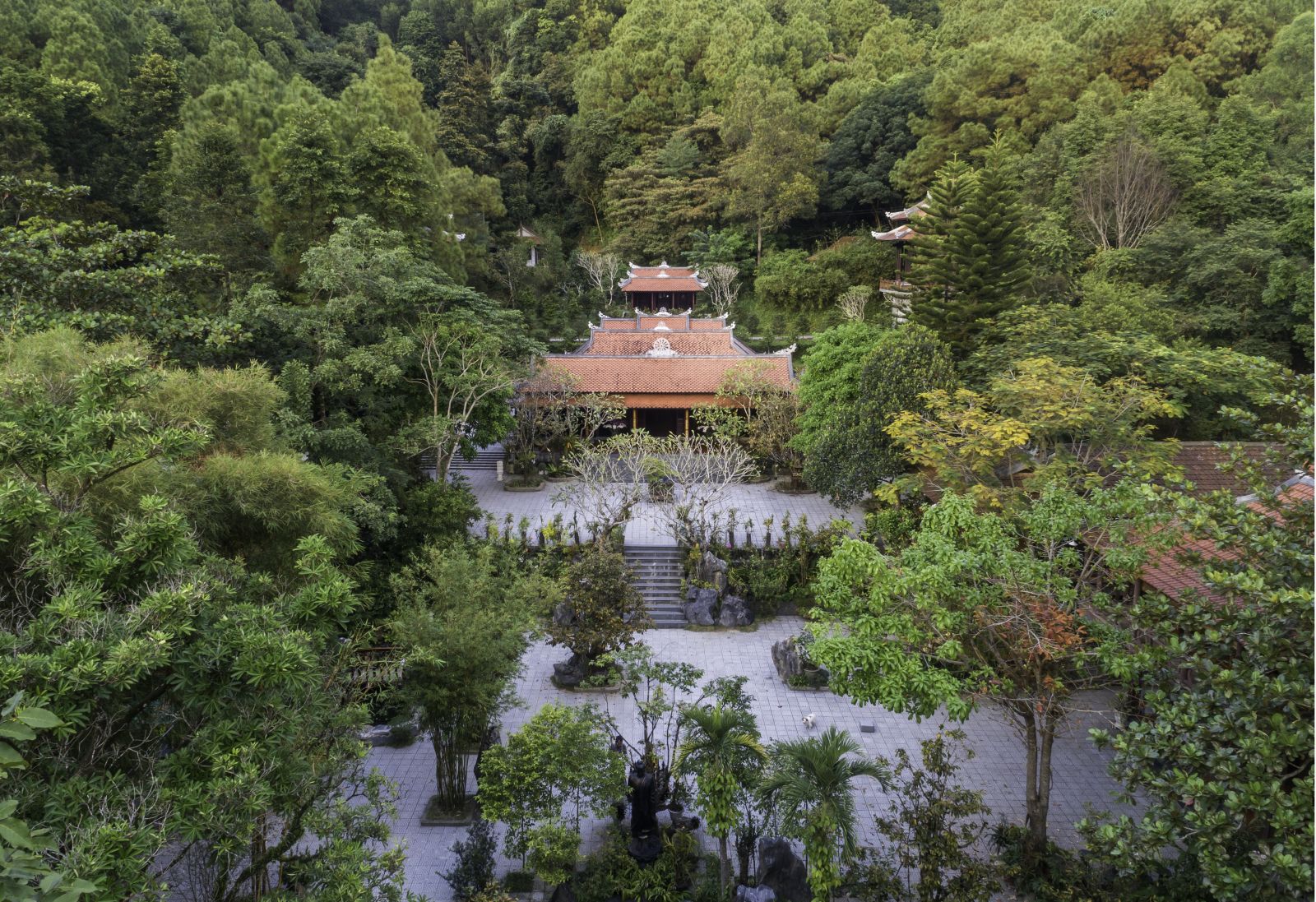 Panoramic view of the pagoda from above