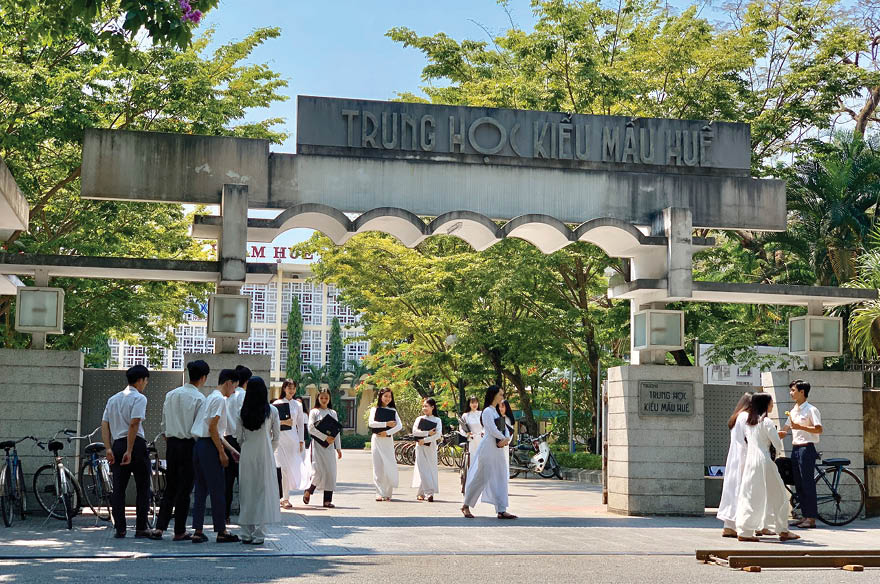 A scene shot at the University of Education - Hue University