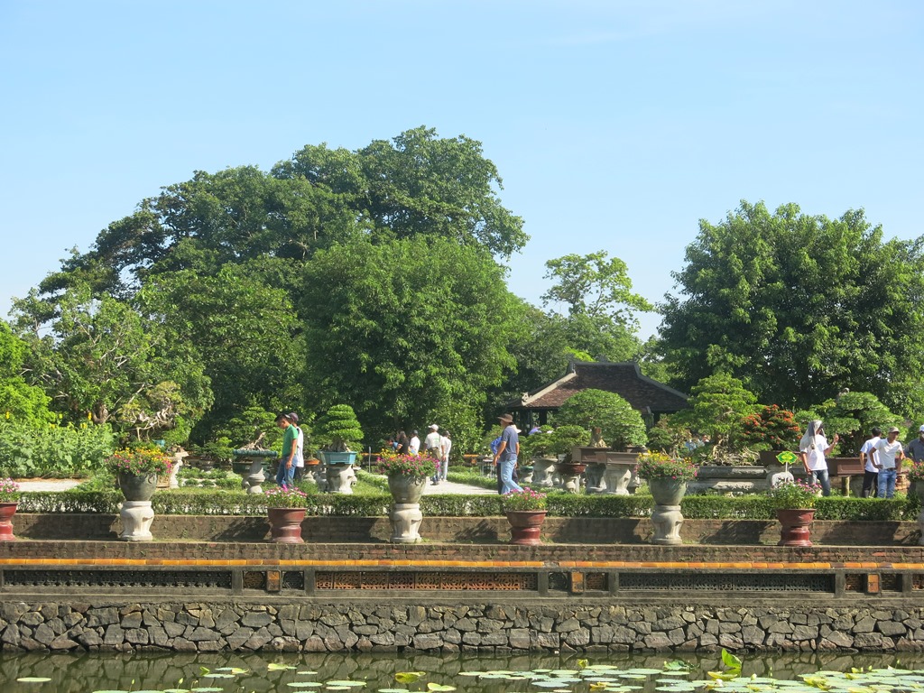 The space of the Thuong Uyen Garden is green with the presence of hundreds of ornamental plants