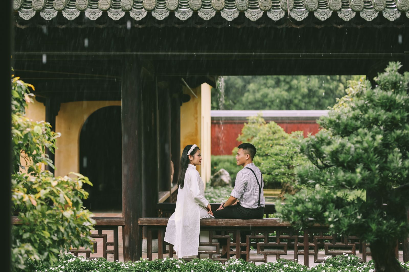 Thieu Phuong Garden and the young couple