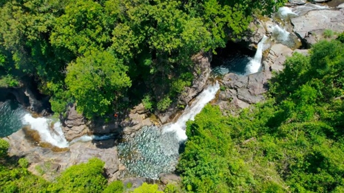 The wild Phuon waterfall