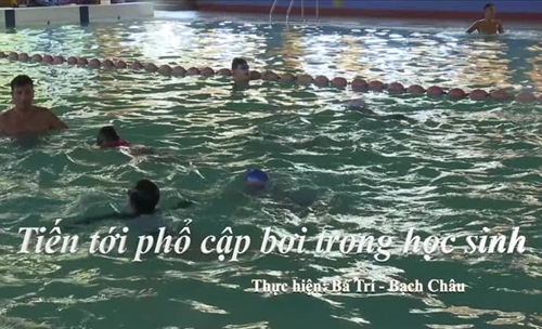 Tiến đến phổ cập môn bơi trong học sinh