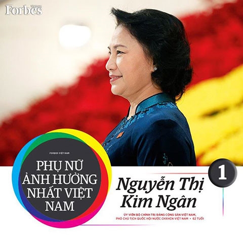 Forbes Bà Nguyễn Thị Kim Ngân là người phụ nữ ảnh hưởng nhất Việt Nam