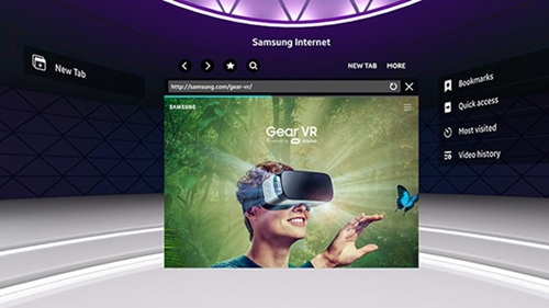 Dùng kính Gear VR xem trang web thực tế ảo