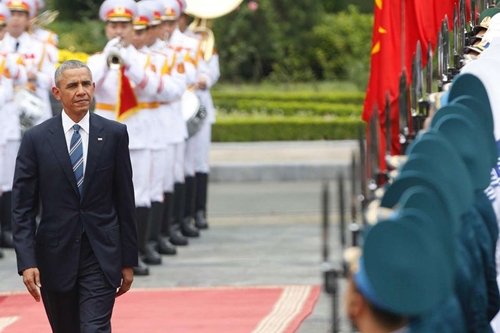 Chùm ảnh Tổng thống Mỹ Barack Obama trong chuyến thăm lịch sử tại Việt Nam