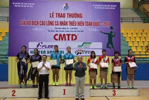 TP Hồ Chí Minh giành 7 HCV tại giải cầu lông cá nhân thiếu niên toàn quốc