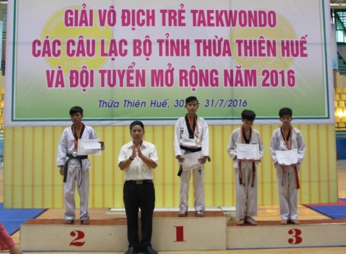 Huế đứng nhì hệ đội tuyển tại giải vô địch trẻ Taekwondo mở rộng