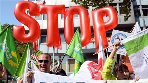 Đức Biểu tình rầm rộ phản đối Hiệp định TTIP