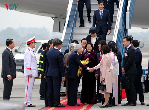 Chủ tịch nước chủ trì lễ đón chính thức Nhà vua Nhật Bản và Hoàng hậu