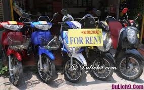 Ticket price and list of places for renting motorbikes in Hue