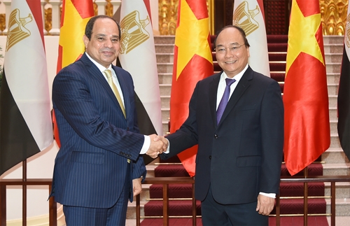 Thủ tướng Nguyễn Xuân Phúc tiếp Tổng thống Ai Cập