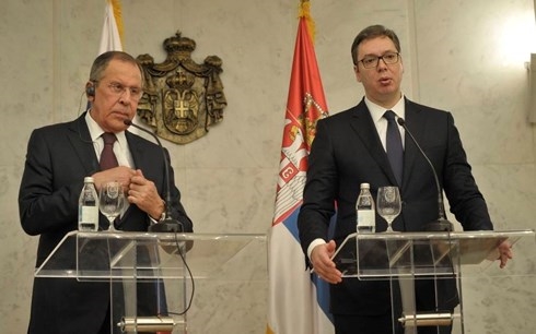 Ngoại trưởng Nga thăm Serbia, củng cố quan hệ đồng minh truyền thống