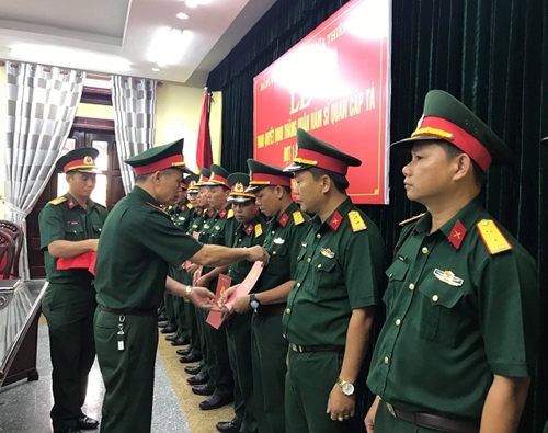 37 sĩ quan được thăng quân hàm cấp tá đợt 1 năm 2018