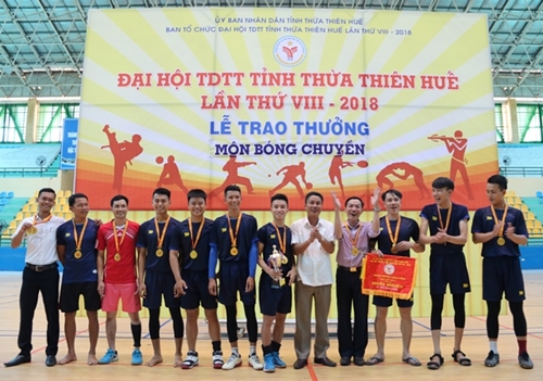 Hương Thủy giành giải Nhất tại giải bóng chuyền Đại hội TDTT tỉnh