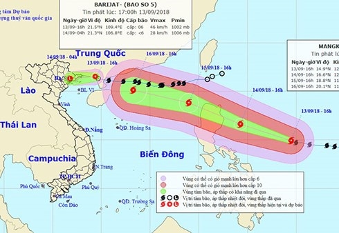 70 siêu bão Mangkhut đổ bộ vào Việt Nam