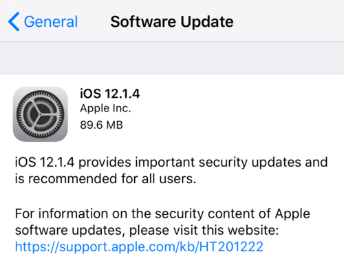 Apple ra iOS 12 1 4 sửa lỗi nghe lén trên FaceTime