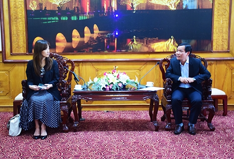 Vice Chairman of the Provincial People s Committee Nguyen Van Phuong meets with JICA Senior Advisor