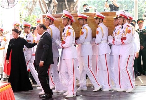 Cử hành trọng thể Lễ an táng nguyên Chủ tịch nước, Đại tướng Lê Đức Anh