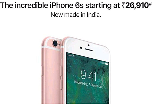 Apple sản xuất iPhone 6s tại Ấn Độ, giá chỉ còn 380 USD