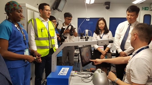Orbis Flying Eye Hospital conducted ophthalmic training in Hue